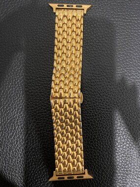 24K Gold Plated 44 45 49MM Apple Watch Band